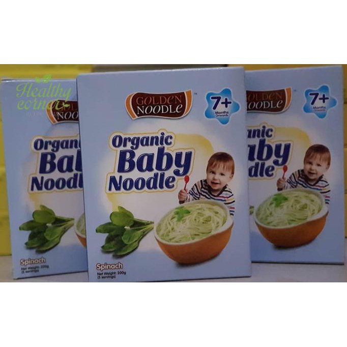 

Organic Baby Noodle Spinach Mie Misua Bayi Bayam 200 g - Golden Noodle TERPERCAYA