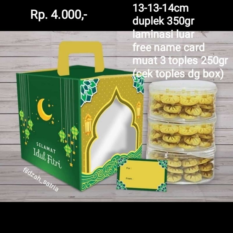 box isi 3 toples 250gr (hrg untuk 1 pcs box )
