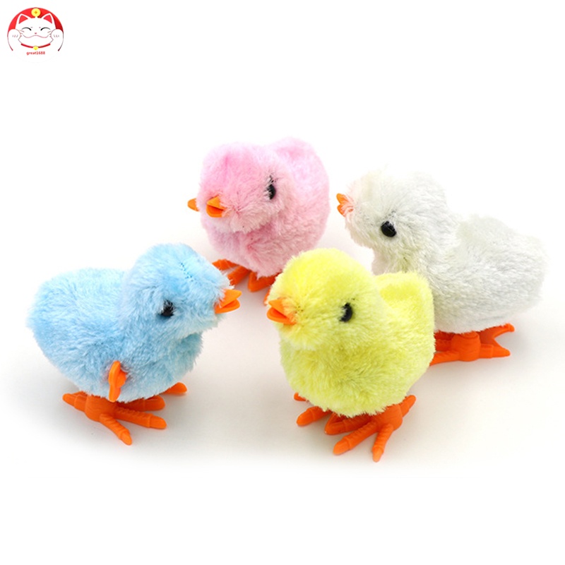 Mainan Wind Up Ayam / Bebek / Telur Paskah Melompat Untuk Bayi / Anak