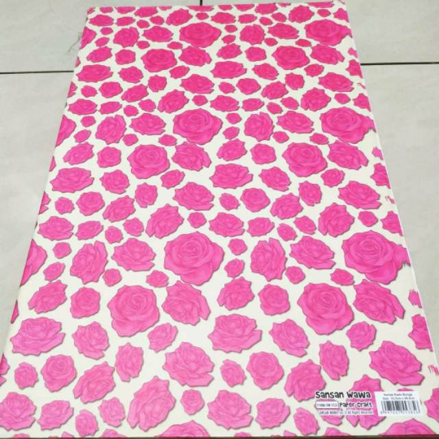 

Kertas kado Pink Rose sansan wawa Bunga 5123