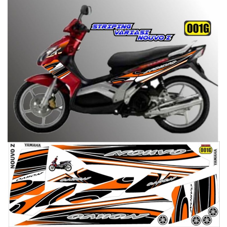 (Bisa COD) Striping Nouvo MX stiker nouvo z lis body yamaha nouvo