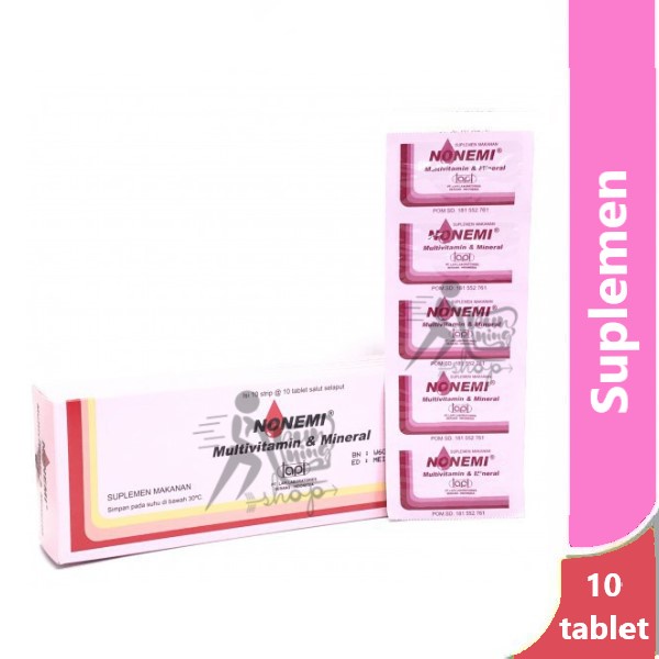 Nonemi Strip @ 10 tablet - suplemen multivitamin penambah darah