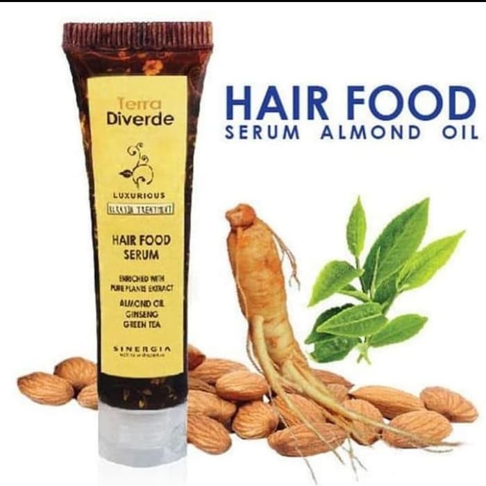 ilvasto sinergia terra diverde hairfood serum rambut almond oil 16ml
