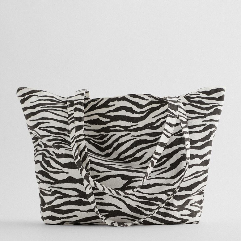 SIMPLE ZEBRA PRINT TOTE BAG ZARA TAS TOTE WANITA IMPORT PREMIUM A05067