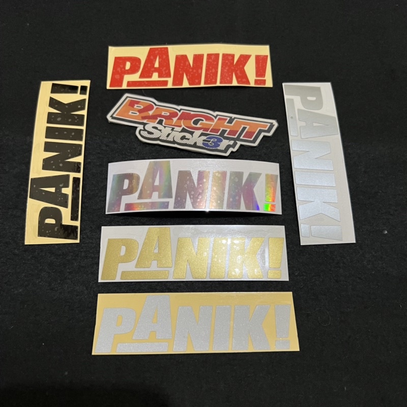 STIKER STICKER PANIK CUTTING