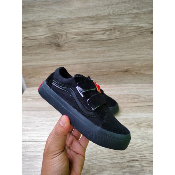 SEPATU VANS ANAK OLDSKOOL FULL BLACK PREMIUM HIGH QUALITY SEPATU SEKOLAH HITAM