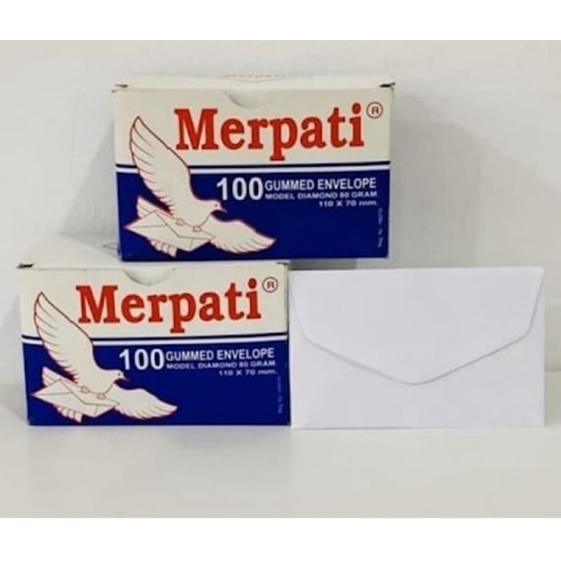 

Kiky Amplop Kecil MERPATI DIAMOND Putih Polos 110x70 mn