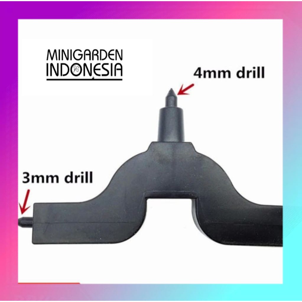 PELUBANG SELANG 2 UKURAN Hidroponik Garden Drill Hose Punch 3MM &amp; 4MM alat irigasi taman