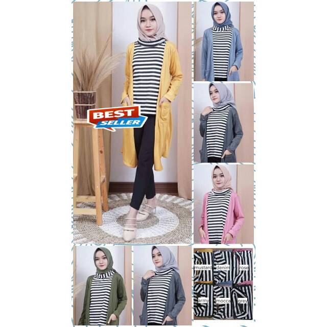 NAOUMI  CARDIGAN ~ CARDI+ DALAM AN MENYATU