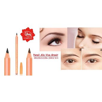 Pensil Alis Viva Eye Brow Pencil Brown Black Hitam Coklat