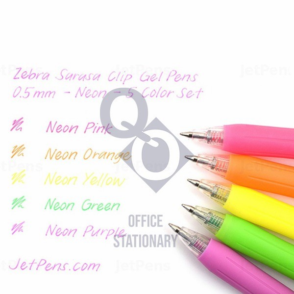 

Pulpen Ballpoint Gel SARASA Clip Neon Series Pen 0.5 mm - Zebra 1 Pcs