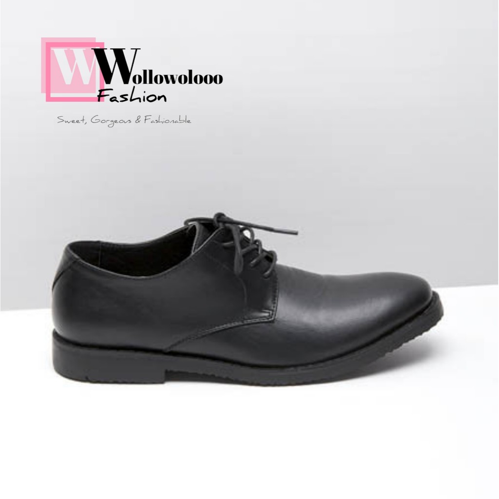 SEPATU FORMAL HITAM KULIT PRIA SOPHIE PARIS ALIVE OSWALD SHOES F1820B5