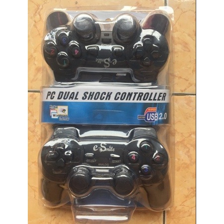 GAMEPAD JOYSTICK KABEL USB DOUBLE HITAM