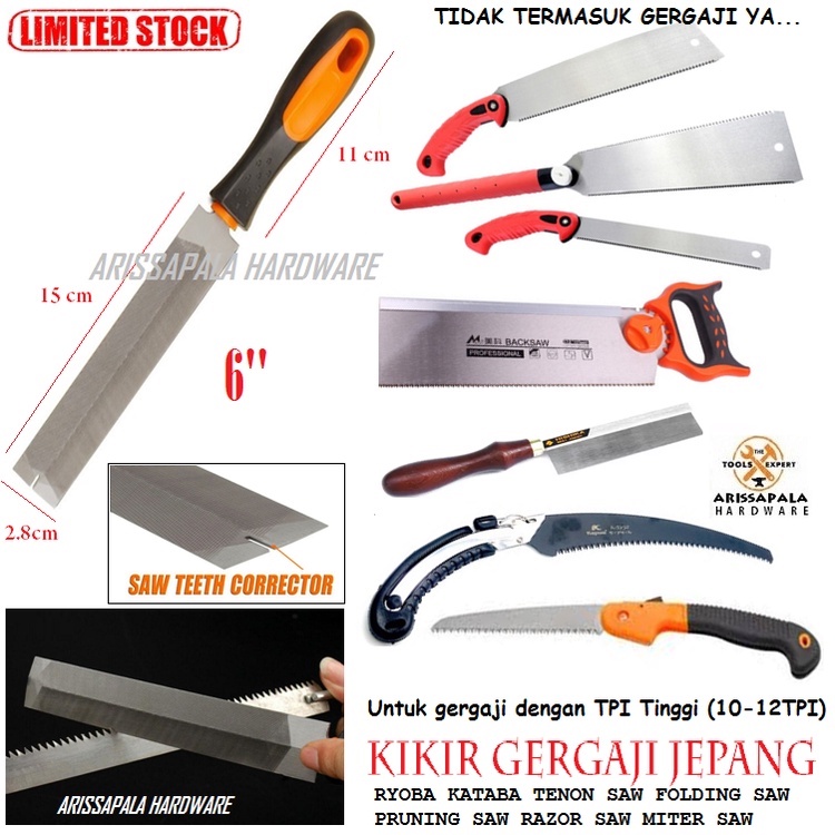 KIKIR GERGAJI JEPANG RYOBA KATABA PRUNING SAW FOLDING SAW TENON SAW GERGAJI GIGI HALUS