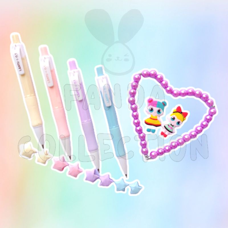 

PENSIL MEKANIK CETEKAN 2B 0,5 MM WARNA PASTEL / PENCIL AESTHETIC CUTE IMUT LUCU