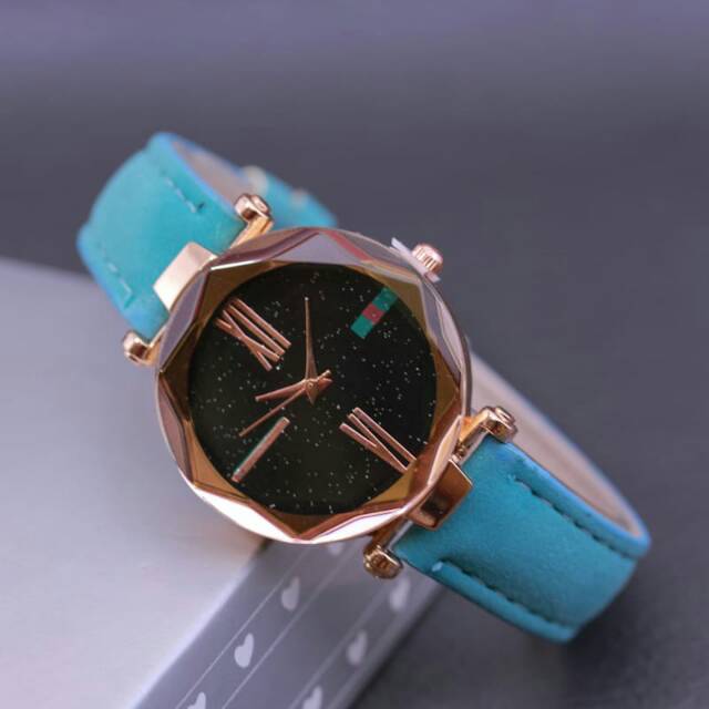 Jam tangan wanita gu*ci tali kulit