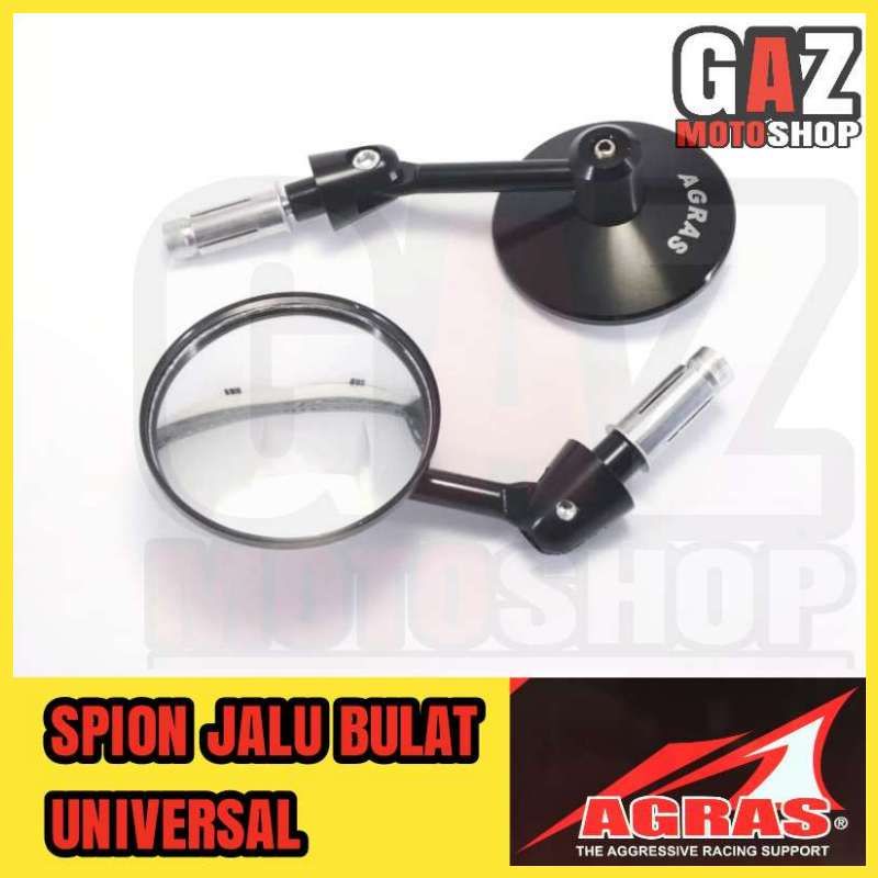 Spion Jalu Bulat Spion Bar End Caferacer Vespa Beat street Vario Scoopy Matic Japstyle