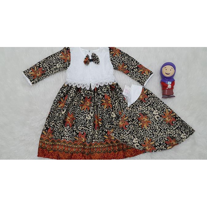 "New" Baju Gamis Anak2 Baju Muslim Anak Perempuan Baju Batik Semi Rompi