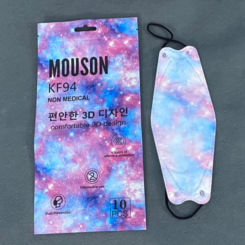 MASKER KF94 MOUSON ISI 10PC Masker KF 94 4ply Masker 4D EVO isi 10pcs-KF94 GALAXY 10pc