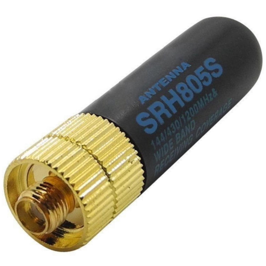 Antena HT Pendek Universal SRH805S Baofeng Quansheng dll Dual Band  SMA F Baofeng Hitam Y3937