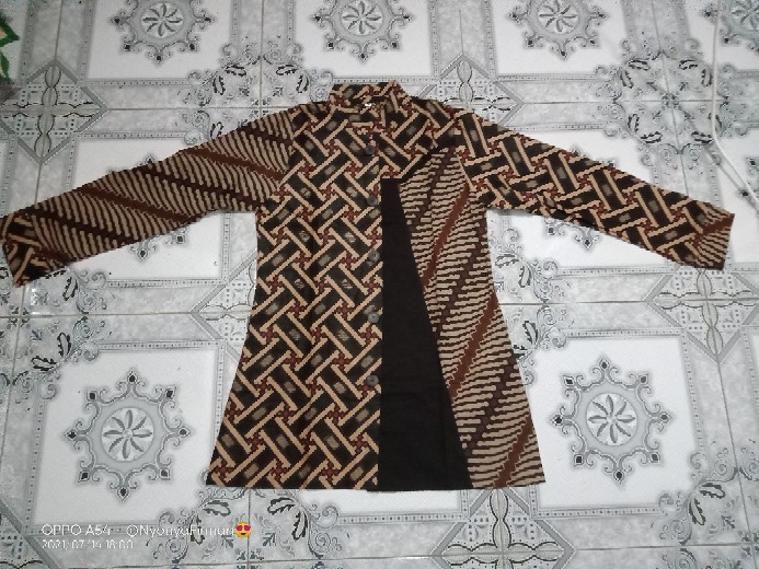 Maura Couple _ Sania Ruffle Batik Seragam Keluarga M L Xl Xxl Xxxl 4l