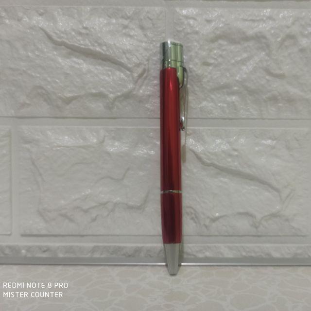 PULPEN KOREK GAS EKSLUSIF STAINLESS / PULPEN KOREK UNIK / PULPEN MULTIFUNGSI KOREK API ISI ULANG-Merah