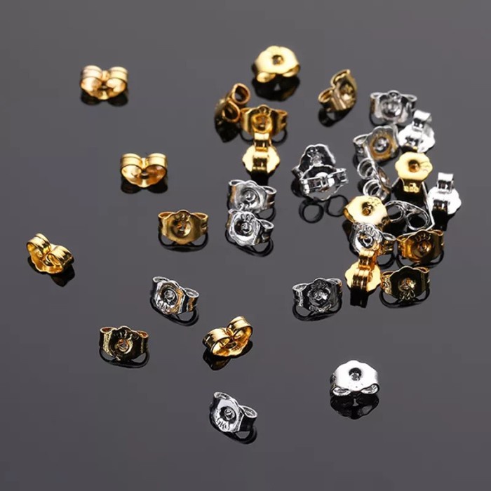 LRC Penutup Bantalan Anting Premium Stopper Earring Back bahan 925 Sterling isi 2pc (1 pasang)