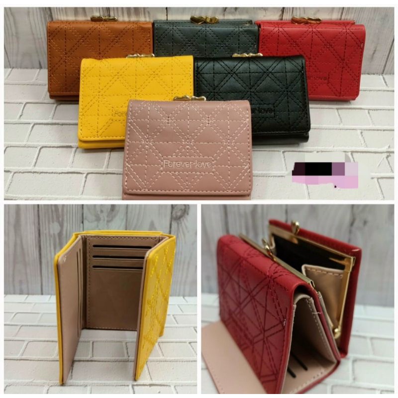 Dompet Wanita Korea Behel Import Lipat Tiga High Quality