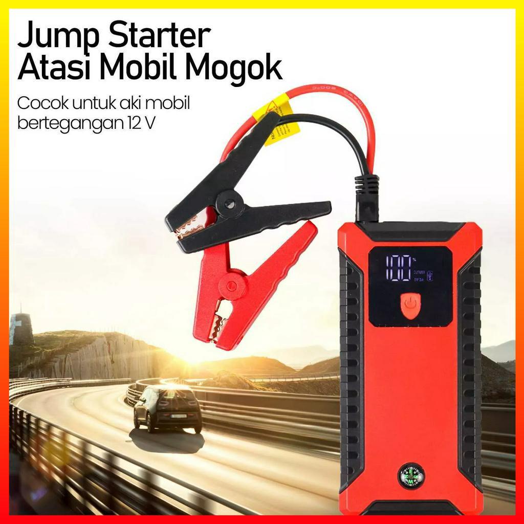 PowerBank Jump Starter Portable Emergency Start-up Charger Booster Baterai Mobil Set Dengan Pompa 20000mAh JXIANG POWER JX-27Pro - 7CWB0DBQ