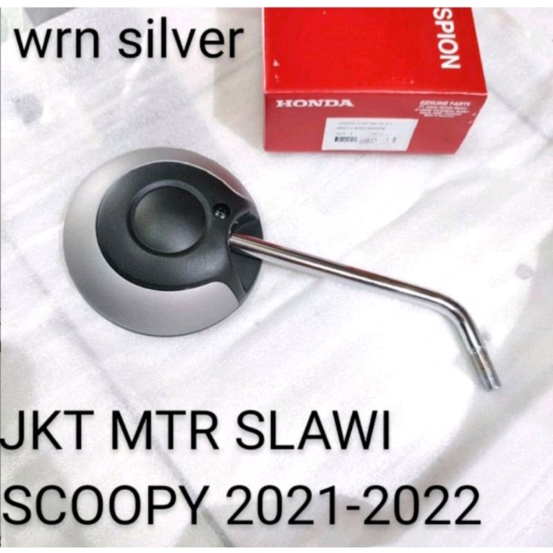 spion scoopy k2f tahun 2021 warna silver asli honda harga satuan 88211K93N00ZN