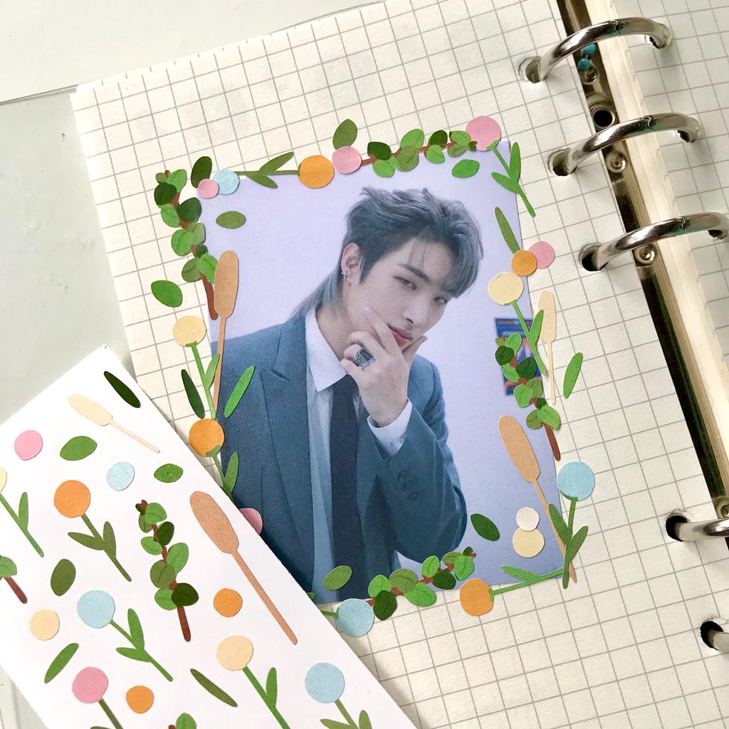 

Stiker dekorasi polco/ sticker journal/ stiker bunga L60