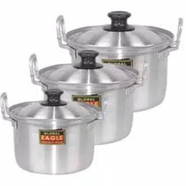 Panci Polos aluminium panci masak eagle UK 26  Sd 22 global eagle