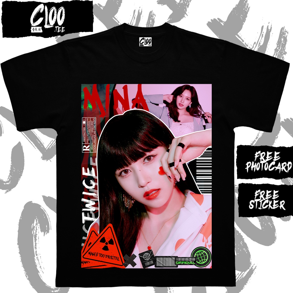 KAOS KPOP MINA TWICE / CLOO.TEE /