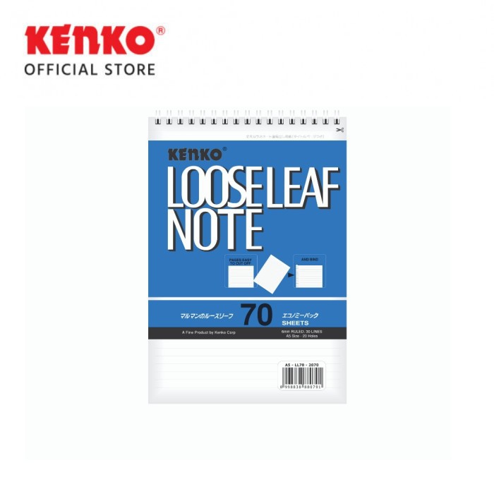 

KENKO Loose Leaf Note A5-LL70-2070