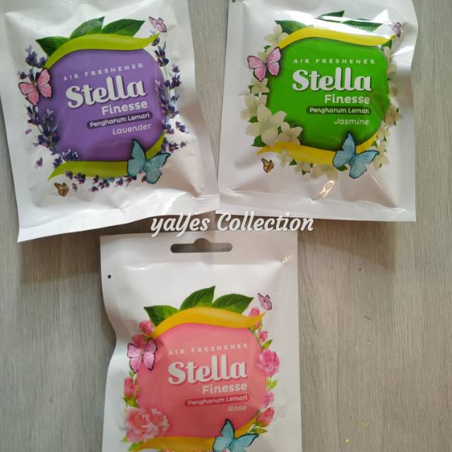 Stella Pengharum lemari Laci gantung baju stela floral breeze Fresh fogo Dewasa anak pink hijau biru