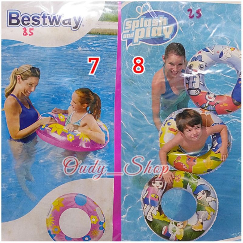 Kiddie Swim Ring Ban Pelampung Bulat dan Ban Pelampung Lengan Anak Bestway