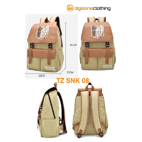 Tas Ransel Backpack Anime Attack on Titan - TZ SNK 08
