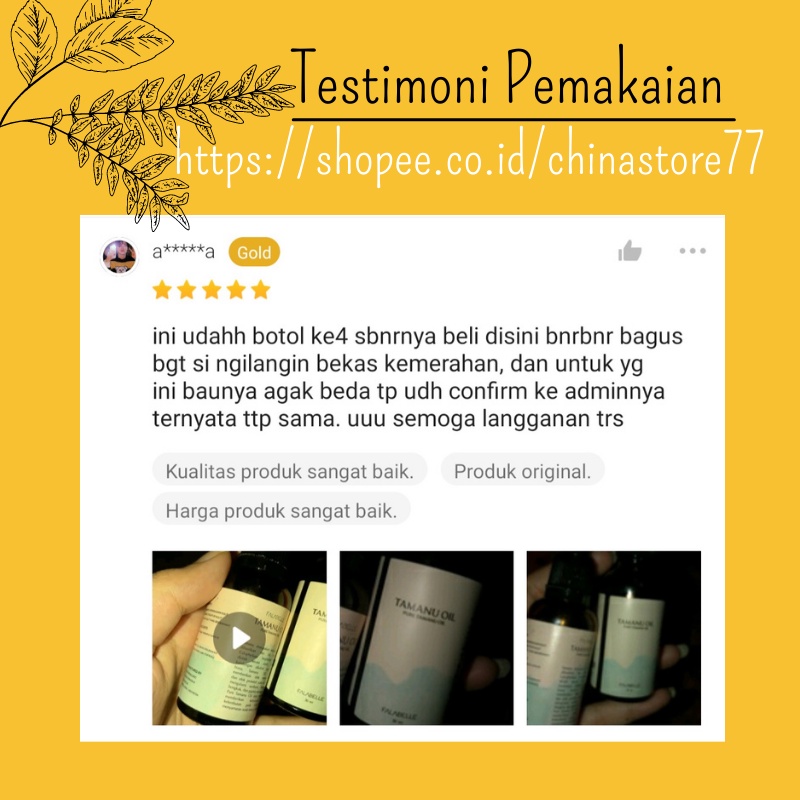 Serum Bopeng Wajah Penghilang  Bekas Jerawat Flex Hitam Bruntusan Bintik Hitam Stretch Mark TAMANU OIL 5ml Falabell  BPOM Oil