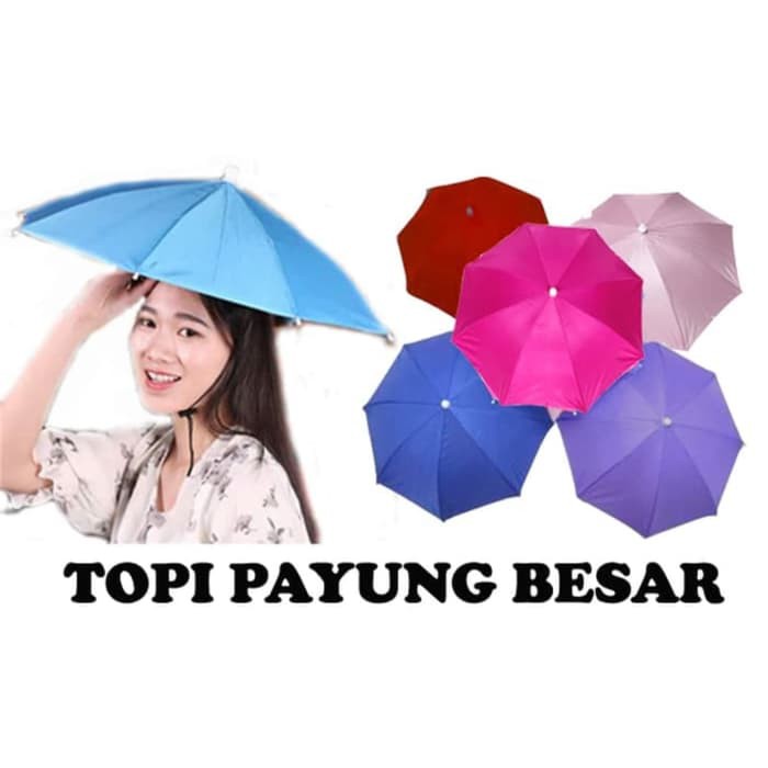 PAYUNG TOPI BESAR ANTI UV TERBARU PAYUNG MANCING KEKINIAN | PAYUNG TOPI LEBAR EXTENDED VERSION TOPI