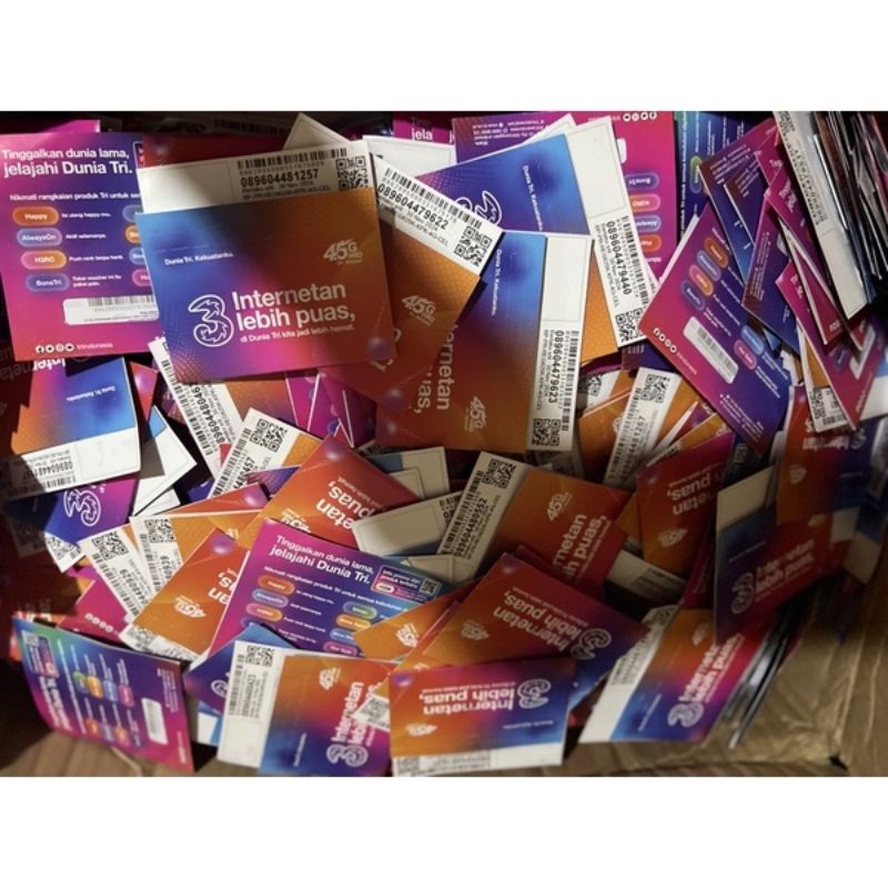 Kartu KPK (Kartu Perdana Kosong) TRI / THREE