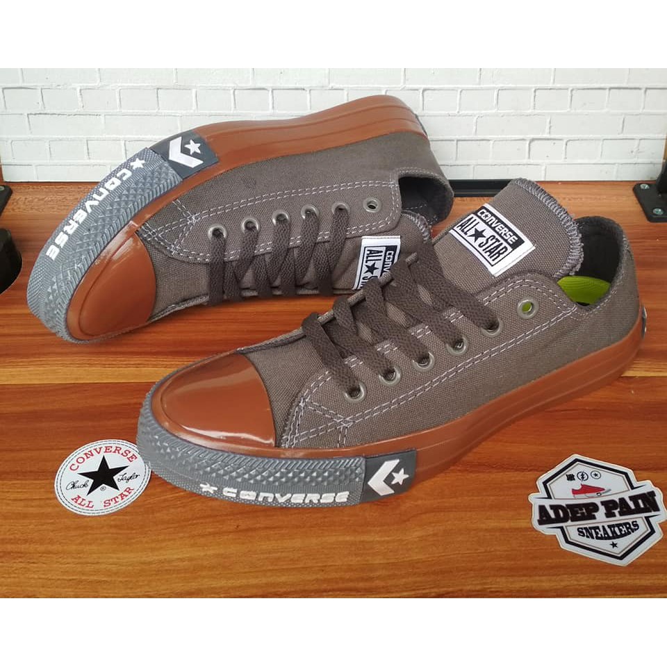 SEPATU ALL STAR CONVERSE GREY GUM MOTIF ORIGINAL PREMIUM