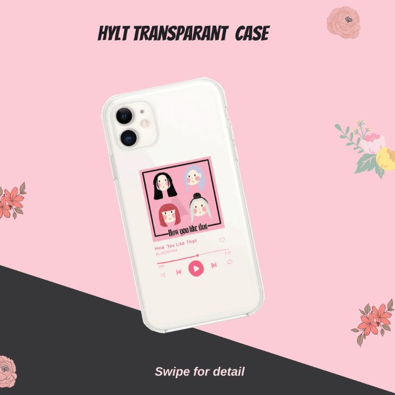 BLACKPINK TRANSPARENT/CLEAR SOFTCASE HYLT EDITION