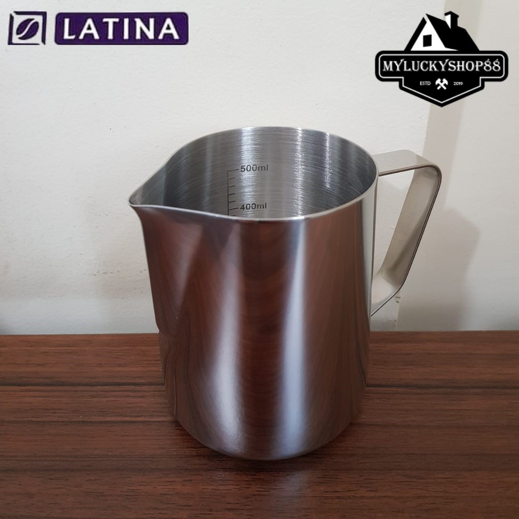 Latina STA 3326 600ml Alat Kopi Milk Pitcher Jug Scale Steam 600 ml