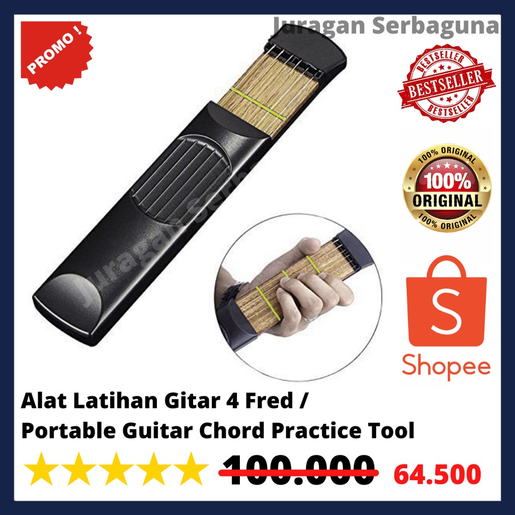 Alat Latihan Gitar 4 Fred / Portable Guitar Chord Practice Tool