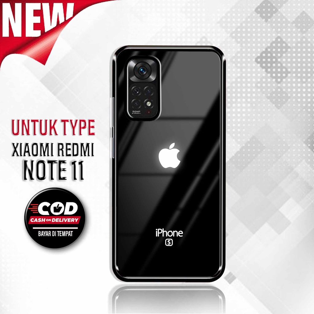 Case Redmi Note 11 - Hardcase Xiaomi Redmi Note 11 - Silikon Motif [ Apel ] - Cassing Murah Redmi No