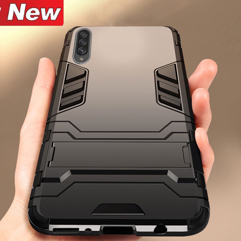 Casing Hard Case Armor Robot Bahan PC + Silikon Anti Knock Untuk Samsung Galaxy A70S / A70S