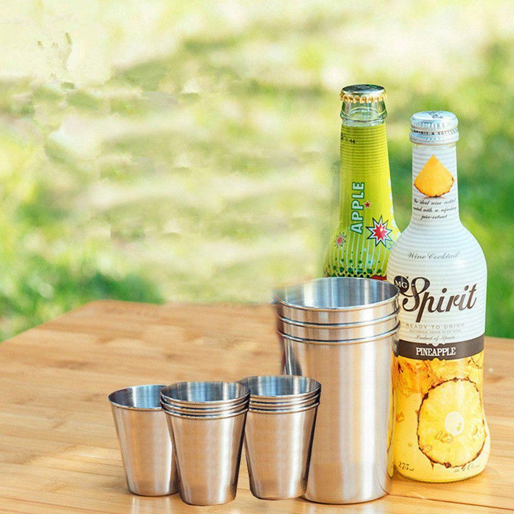Solighter 350/500ml 304gelas Camping Tumbler Pint Portable Beer Cup