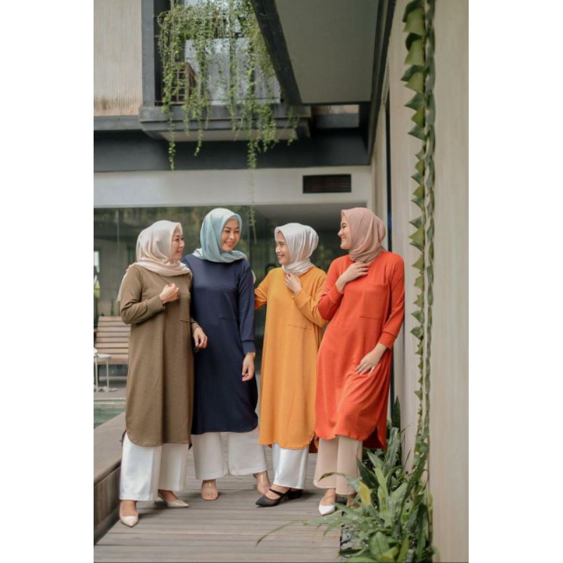 Tanya Tunik jumbo long tunik jumbo tunik muslim jumbo tunik muslimah jumbo tunik wanita jumbo kaos