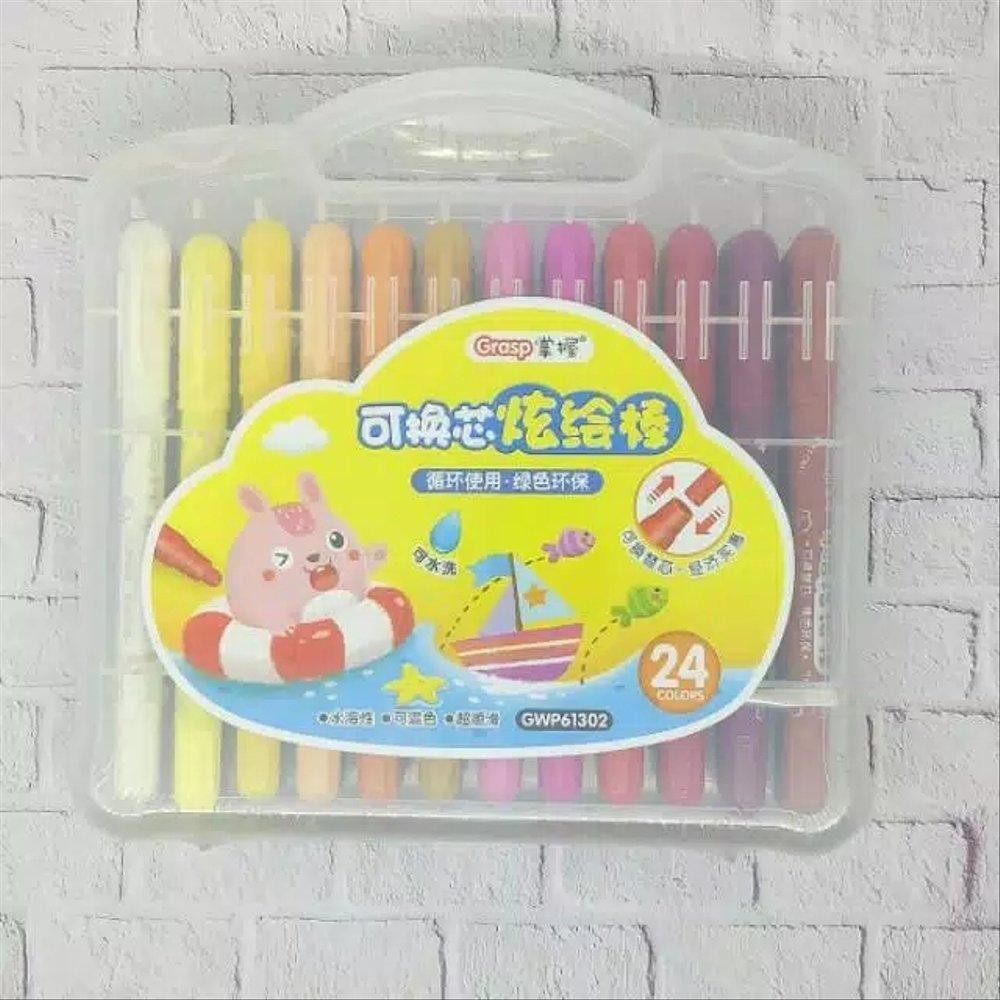 

Crayon 24 warna GRASP mata kecil grab it fast