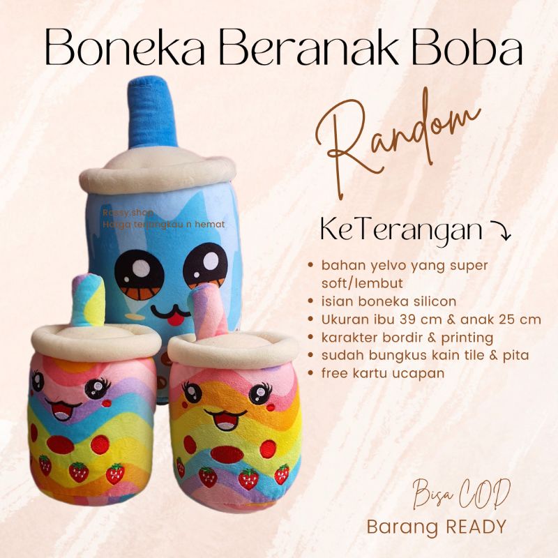 Boneka beranak boba/boba beranak random/boneka boba beranak lucu
